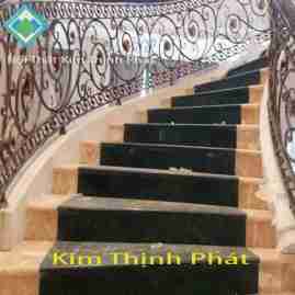 Cầu thang đá đen kim sa f10 Cầu thang đá đen kim sa f10