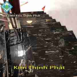 Cầu thang đá đen vân trắng Cầu thang đá đen vân trắng