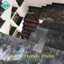 Cầu thang đá đen xà cừ cao cấp Cầu thang đá đen xà cừ cao cấp