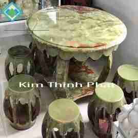 Bàn ghế đá cẩm thạch Bàn ghế đá cẩm thạch