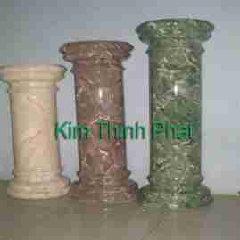 Cột đá hoa cương đẹp màu xám vàng Cột đá hoa cương đẹp màu xám vàng