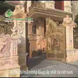 Cổng đá hoa cương cổ điển Cổng đá hoa cương cổ điển