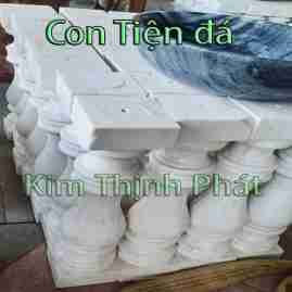 con tiện đá hoa cương trắng vân mây kim thịnh phát