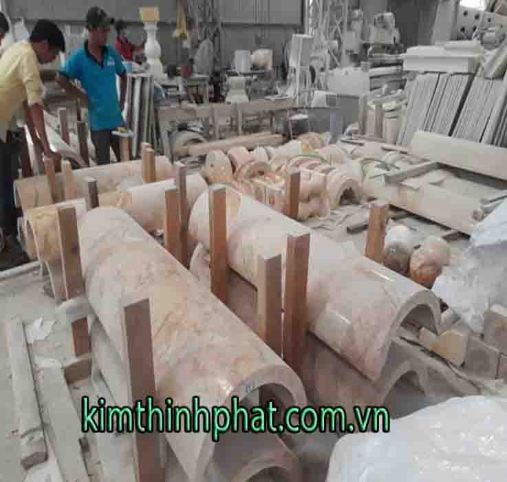 Thi công cột đá hoa cương Thi công cột đá hoa cương