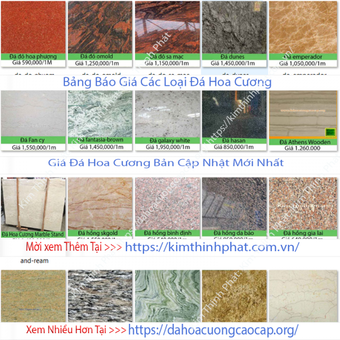 Bảng giá đá hoa cương tự nhiên Bảng giá đá hoa cương tự nhiên