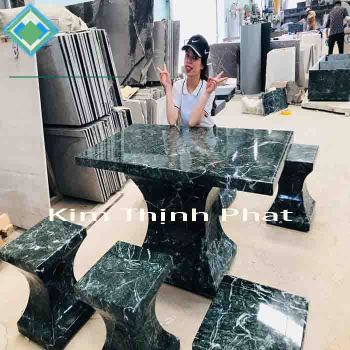 Bàn ghế đá hoa cương đep Bàn ghế đá hoa cương đep