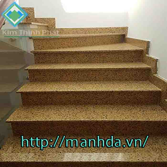 Cầu thang đá vàng nhân tạo thạch kim tinh Cầu thang đá vàng nhân tạo thạch kim tinh