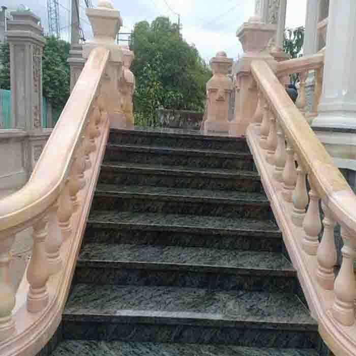 Đá hoa cương cầu thang granite 073 bậc tam cấp lan can đá đẹp Đá hoa cương cầu thang granite 073 bậc tam cấp lan can đá đẹp