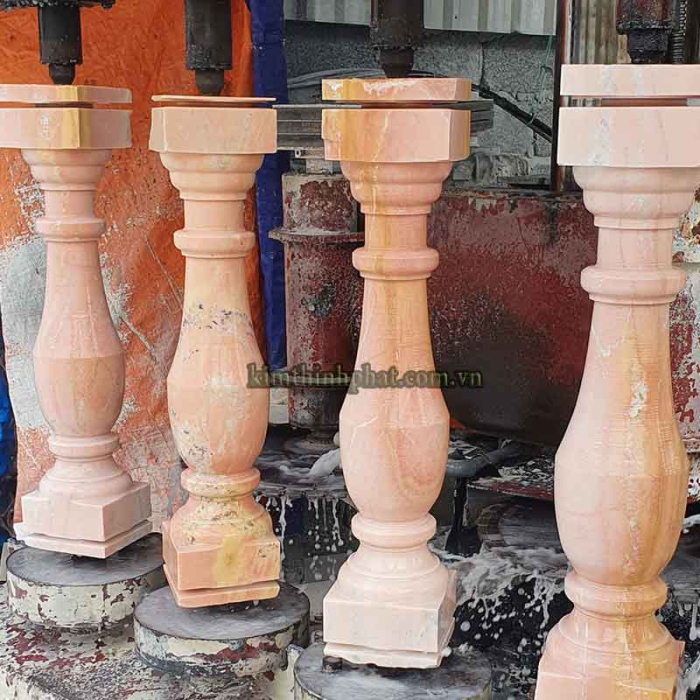 Con tiện đá hoa cương lan can hồng tự nhiên Con tiện đá hoa cương lan can hồng tự nhiên