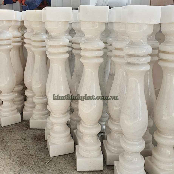 Con tiện đá hoa cương lan can màu kem tự nhiên Con tiện đá hoa cương lan can màu kem tự nhiên