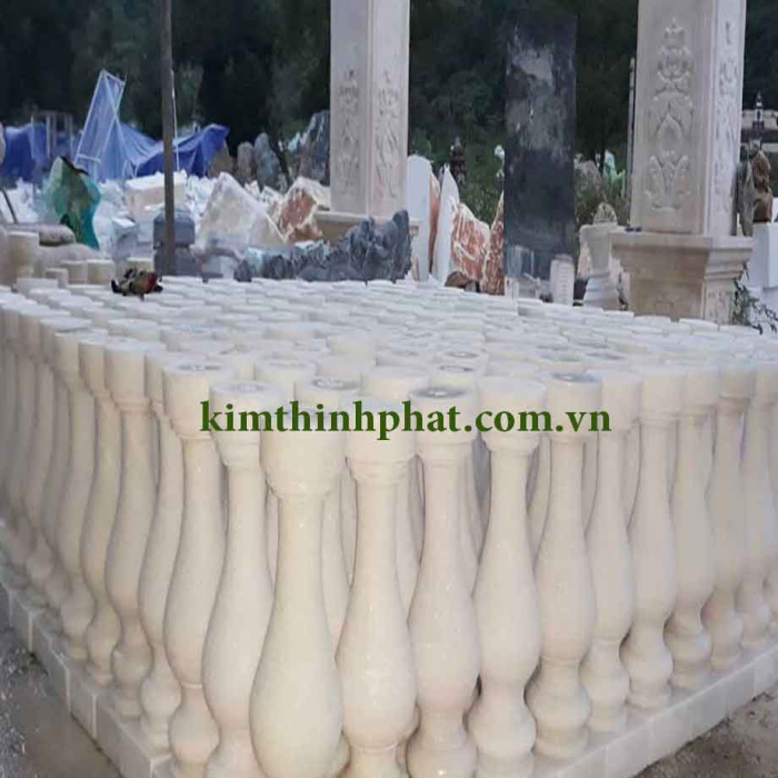 Con tiện đá hoa cương lan can màu trắng Con tiện đá hoa cương lan can màu trắng
