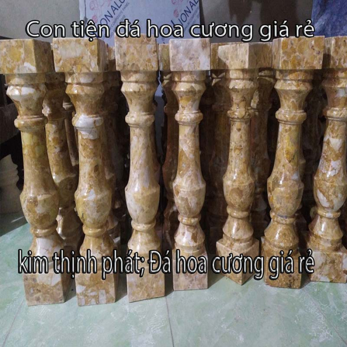 Con tiện đá hoa cương lan can nâu tự nhiên