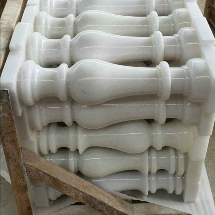 Con tiện đá hoa cương lan can trắng tự nhiên Con tiện đá hoa cương lan can trắng tự nhiên
