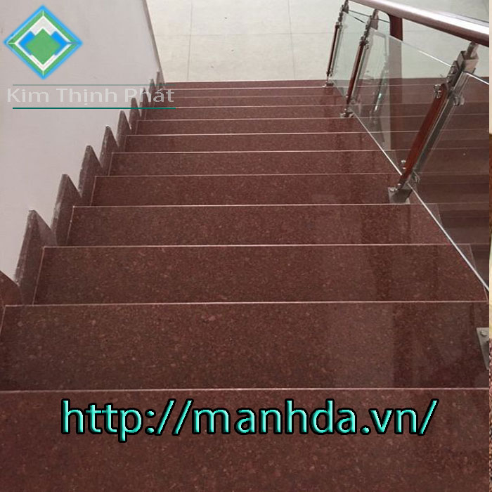 mẫu cầu thang đá đỏ ruby mẫu cầu thang đá đỏ ruby