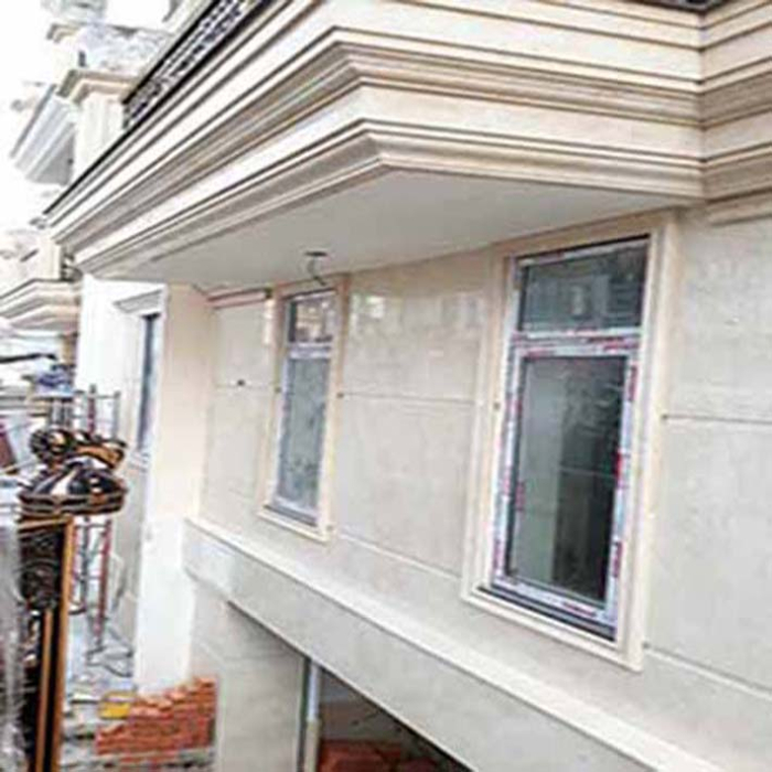 Mặt tiền đá hoa cương màu kem Mặt tiền đá hoa cương màu kem