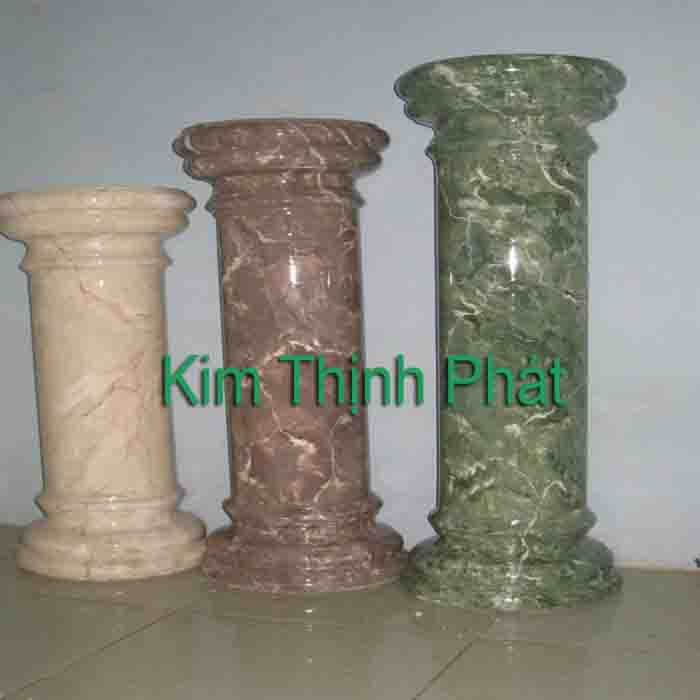 Cột đá hoa cương đẹp màu xám vàng Cột đá hoa cương đẹp màu xám vàng