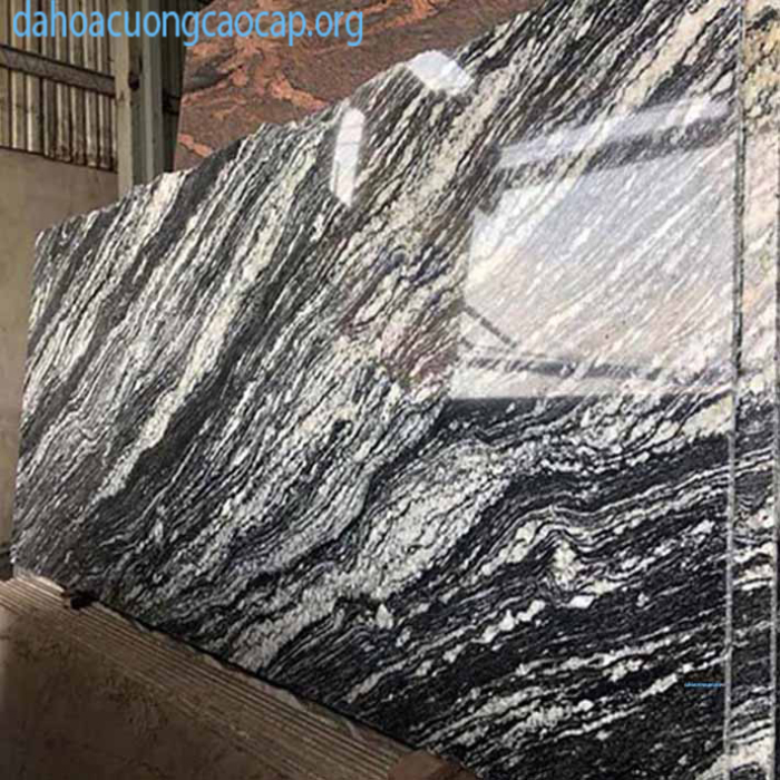 Đá hoa cương mã số 018 màu đen vân trắng Đá hoa cương mã số 018 màu đen vân trắng