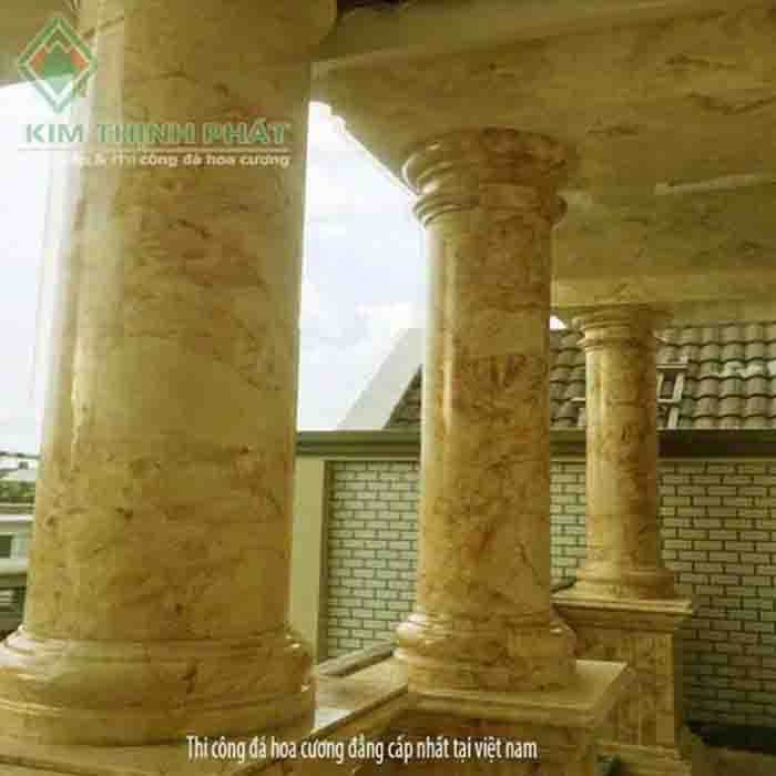 Mẫu cột tròn đá hoa cương đẹp Mẫu cột tròn đá hoa cương đẹp