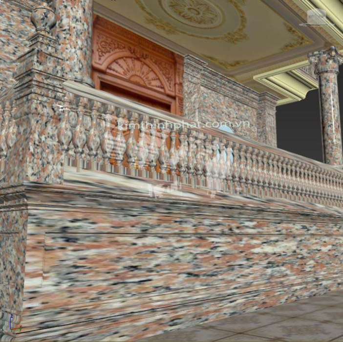 Con tiện đá hoa cương lan can granite màu hồng Con tiện đá hoa cương lan can granite màu hồng