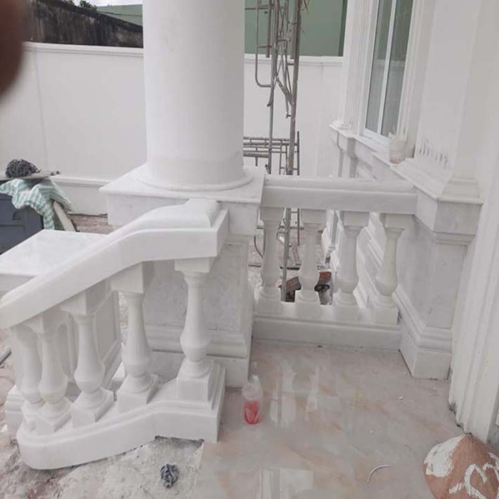 Con tiện đá hoa cương lan can trắng granite tự nhiên Con tiện đá hoa cương lan can trắng granite tự nhiên