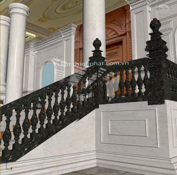 con tiện đá lan can granite đen 6 con tiện đá lan can granite đen 6