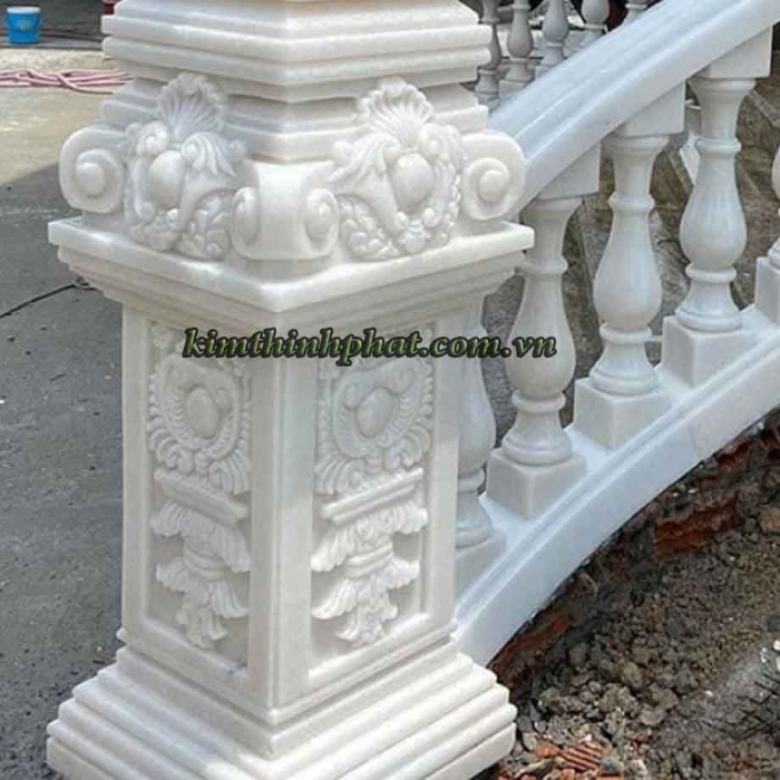 con tiện đá lan can granite trắng 15 con tiện đá lan can granite trắng 15