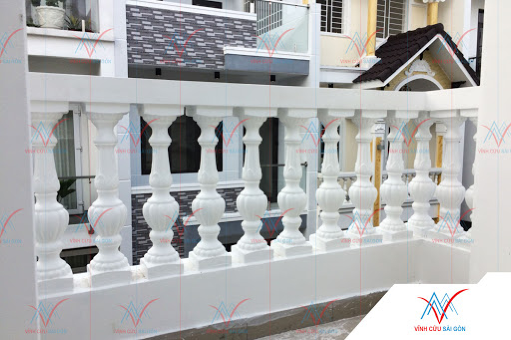 con tiện đá lan can granite trắng 38 con tiện đá lan can granite trắng 38