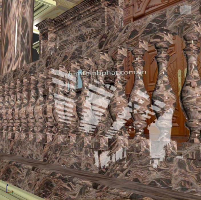 Lan can con tiện đá granite 44 Lan can con tiện đá granite 44