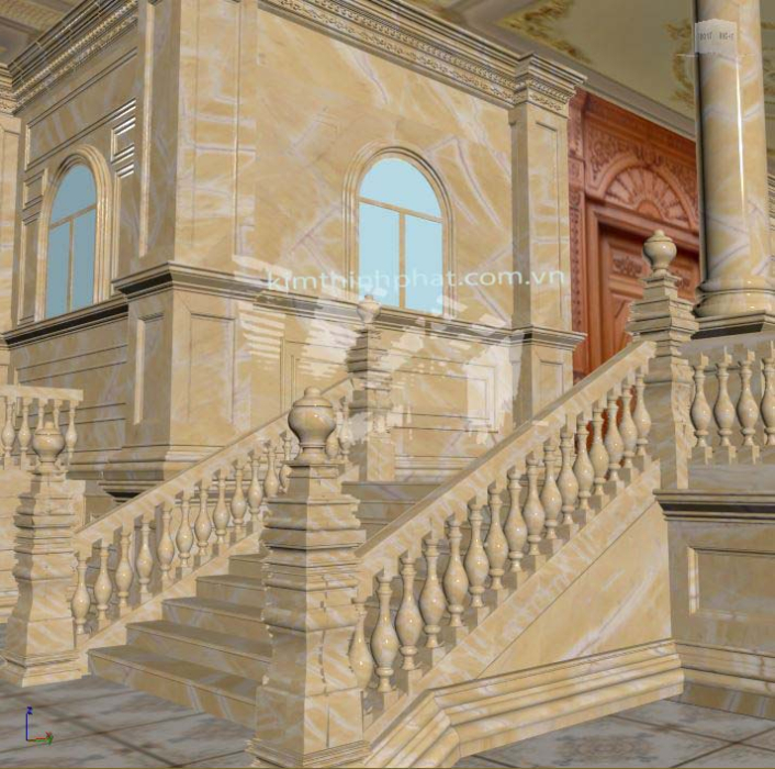 lan can con tiện đá granite vàng 6 lan can con tiện đá granite vàng 6