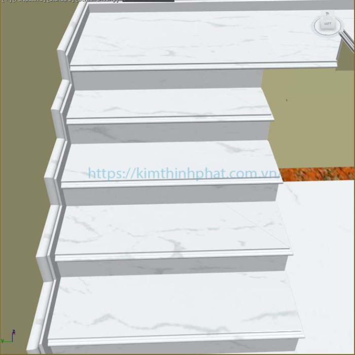 Đá hoa cương giá rẻ màu trắng cầu thang mã số 004 Đá hoa cương giá rẻ màu trắng cầu thang mã số 004