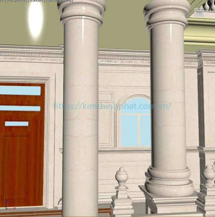 Đá hoa cương cao cấp 157 cột tròn Đá hoa cương cao cấp 157 cột tròn