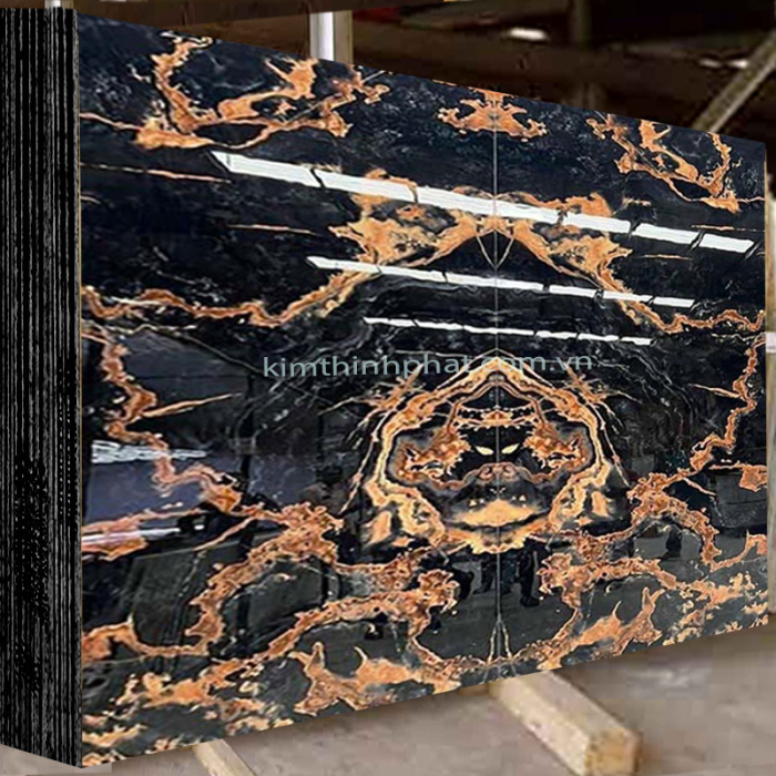 Đá hoa cương vàng tia chớp tự nhiên