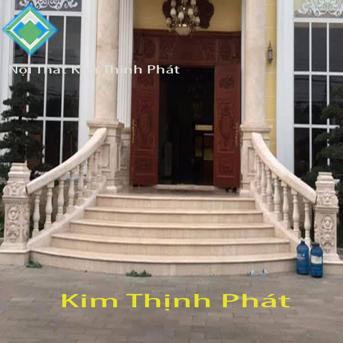 cầu thang đá kem