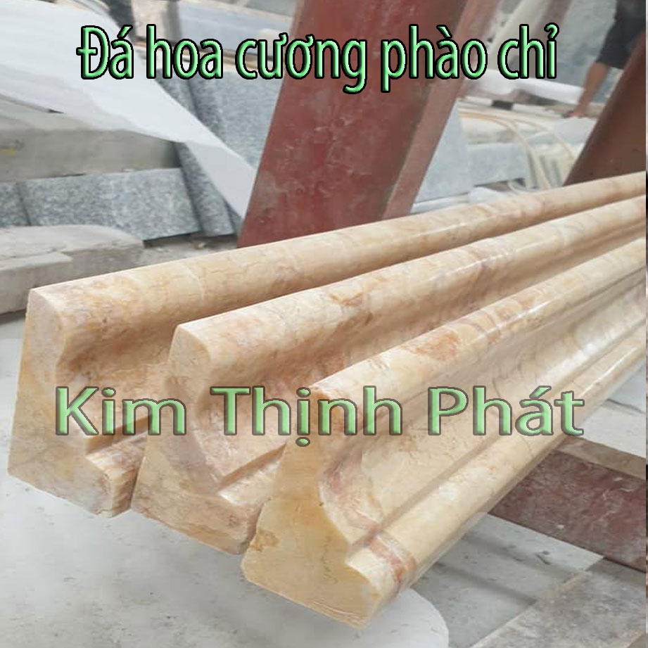đá hoa cương chỉ phào nâu vàng